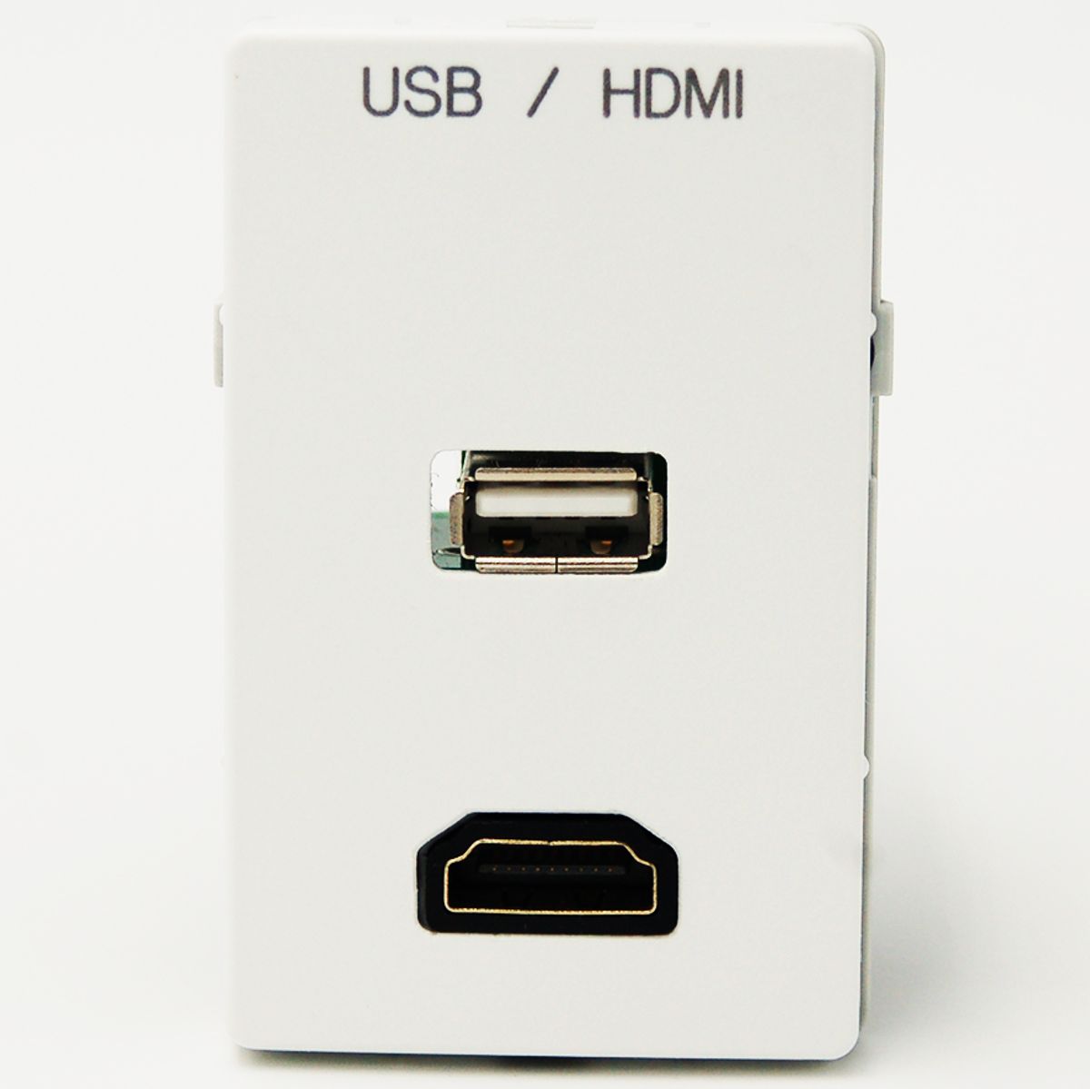 FUGA Vægudtag 15KUA MK2 - USB og HDMI Kabeltilslutningâ Grå