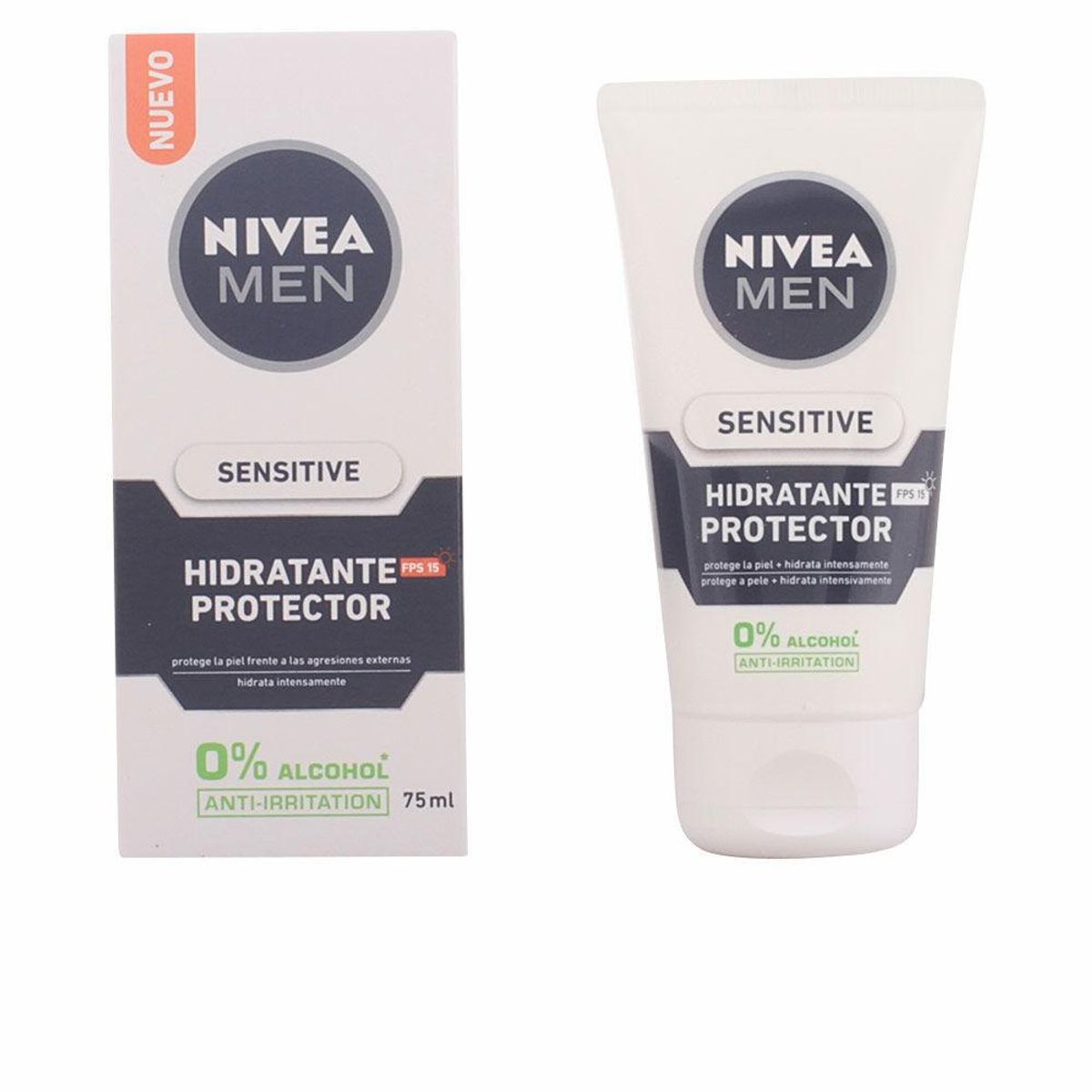 Fugtgivende ansigtscreme Nivea Men Sensitive SPF15 75 ml Spf 15 (75 ml)