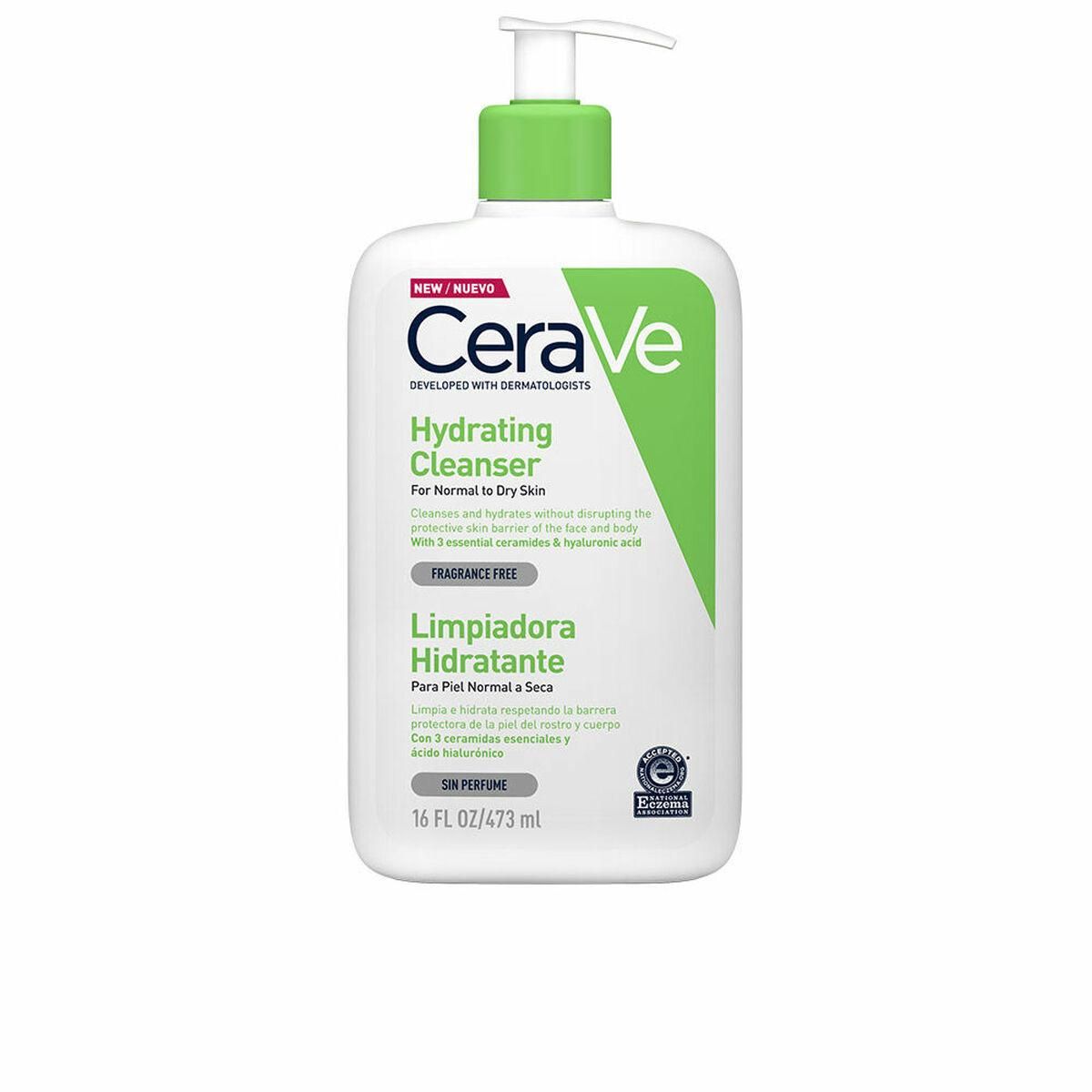 Fugtgivende Gel CeraVe Renser 473 ml