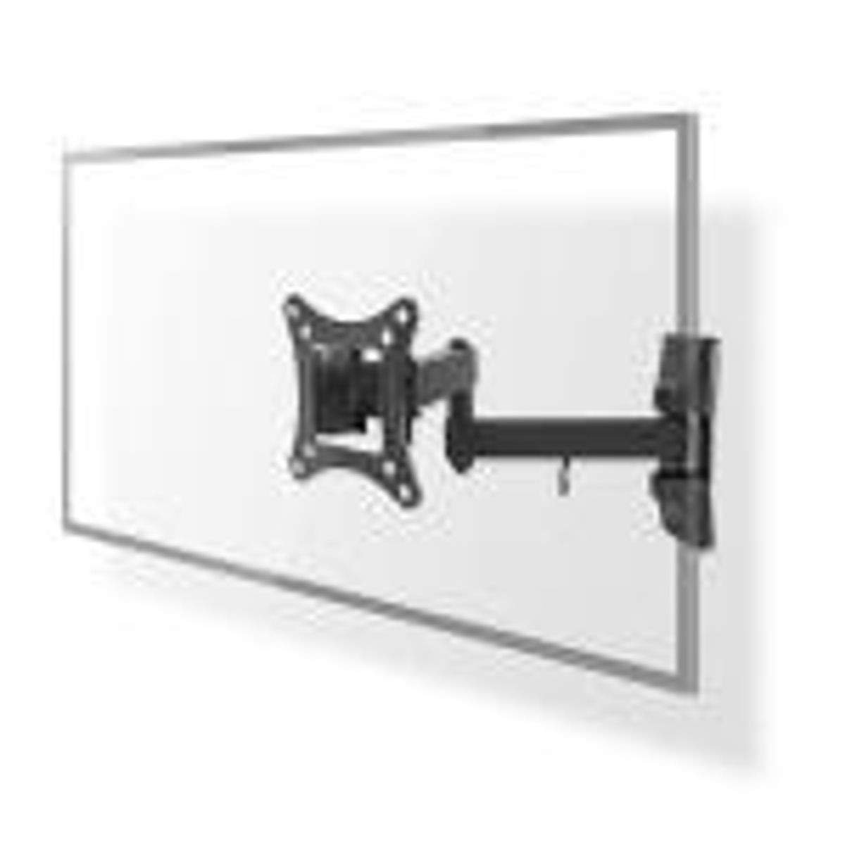 Fuld Motion TV Vægbeslag | 13-27 " | Maksimal vægt: 15 kg | Vipbar | Kan drejes | Minimum vægafstand: 60 mm | Maksimal vægafstand: 350 mm | 3 Drejepunkter | ABS / Stål | Sort