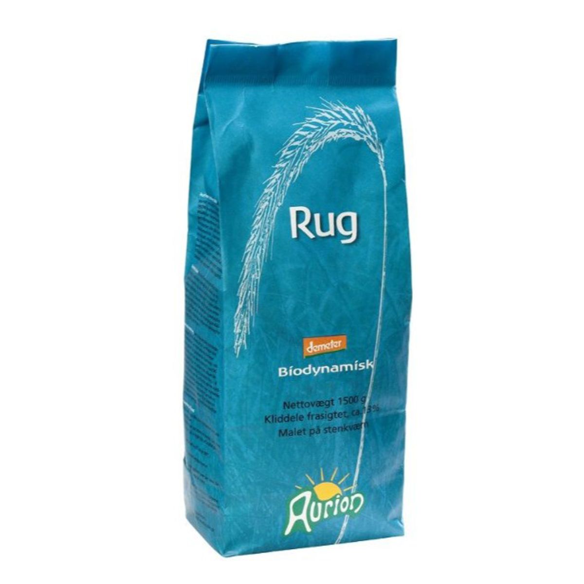 Fuldkorns Rugmel Aurion 1,5 kg - Biodynamisk