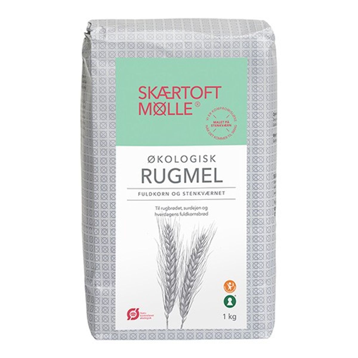 Fuldkorns Rugmel Økologisk- 1 kg - Skærtoft Mølle