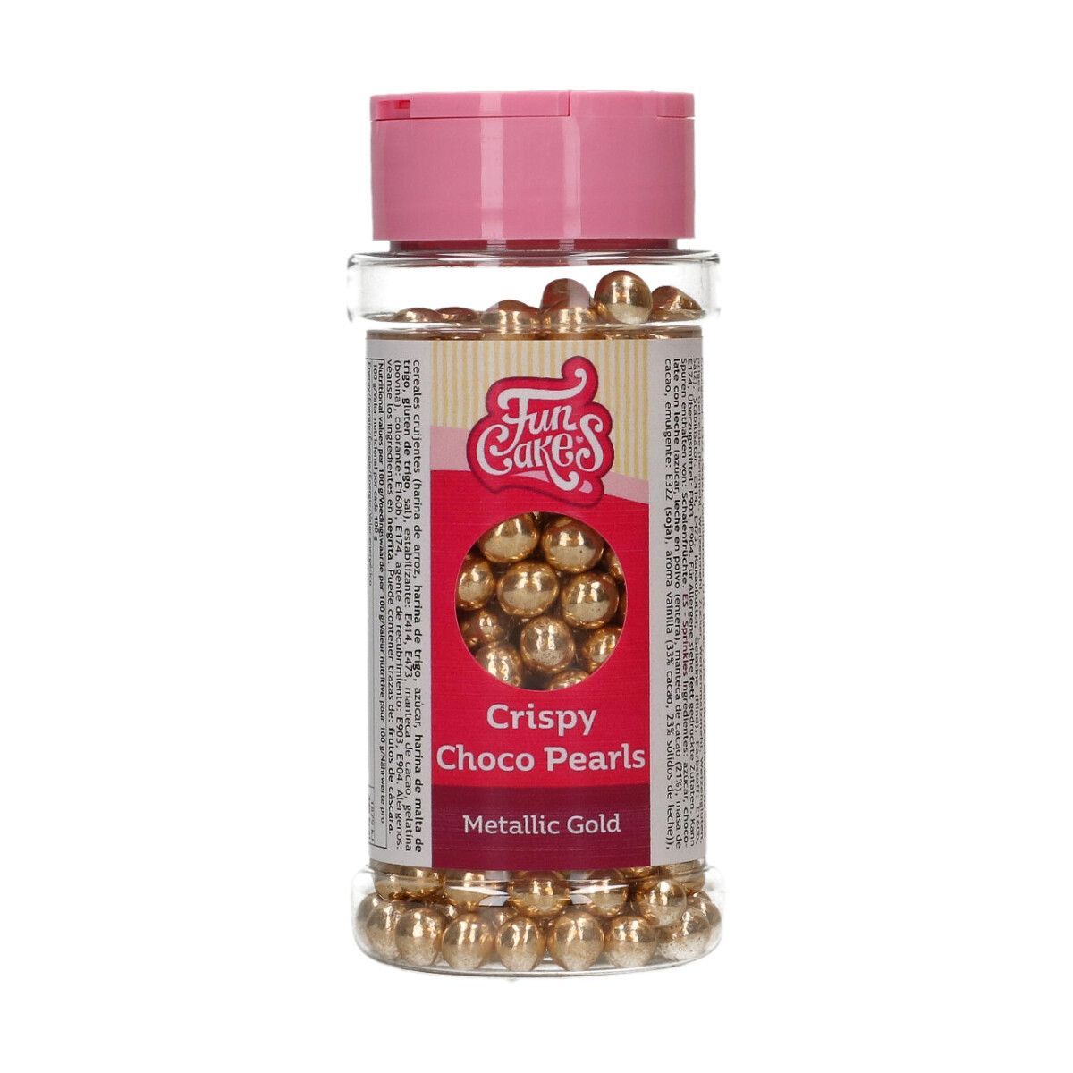 FunCakes - Crispy Chokoladekugler Metallic Gold, 60g