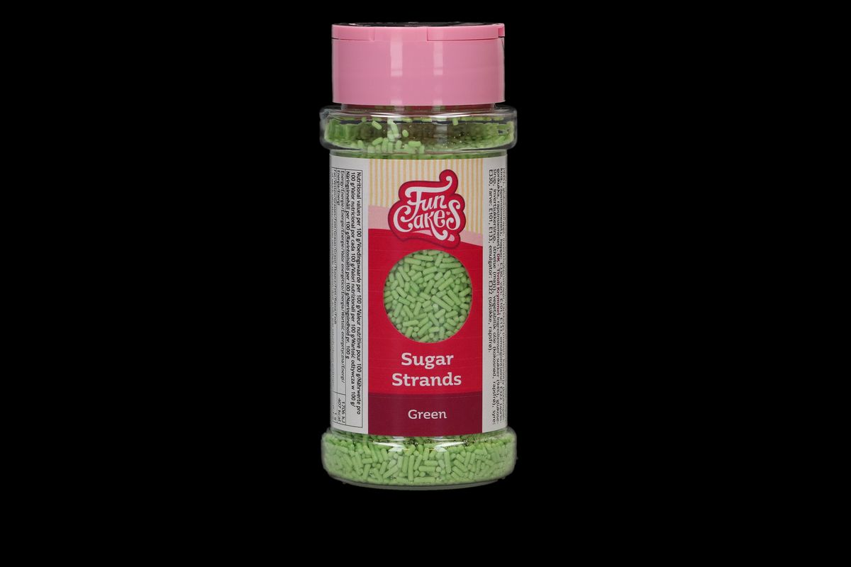 FunCakes - Sugar Strands Green, 80 g