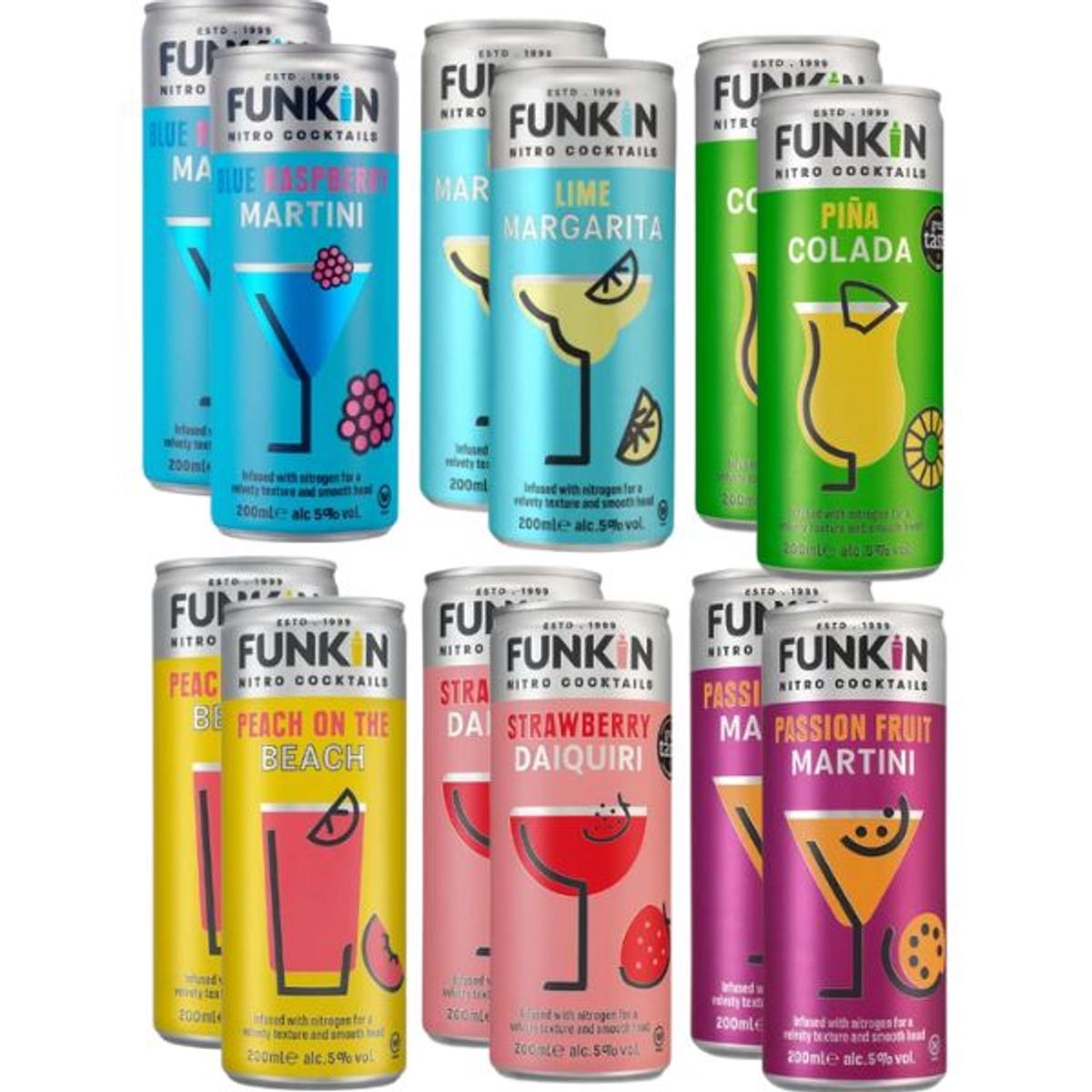 Funkin Smagskasse 12x Premium Cocktails