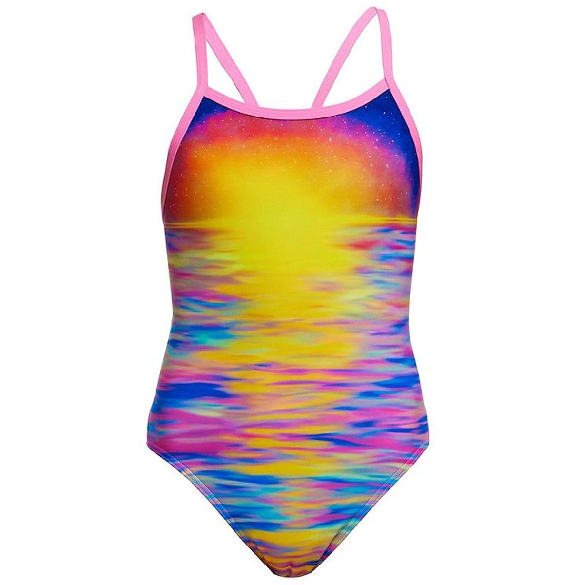 Funkita Badedragt - Single Strap - UV50+ - Darkinjung Sunset