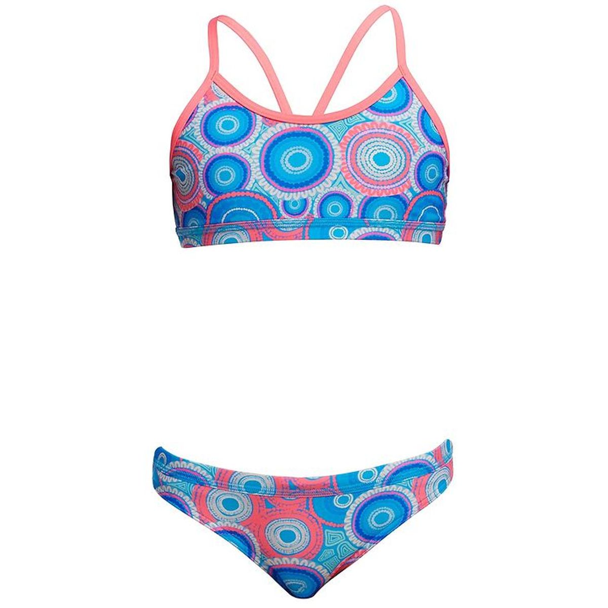 Funkita Bikini - Racerback - Bundjalung Blue