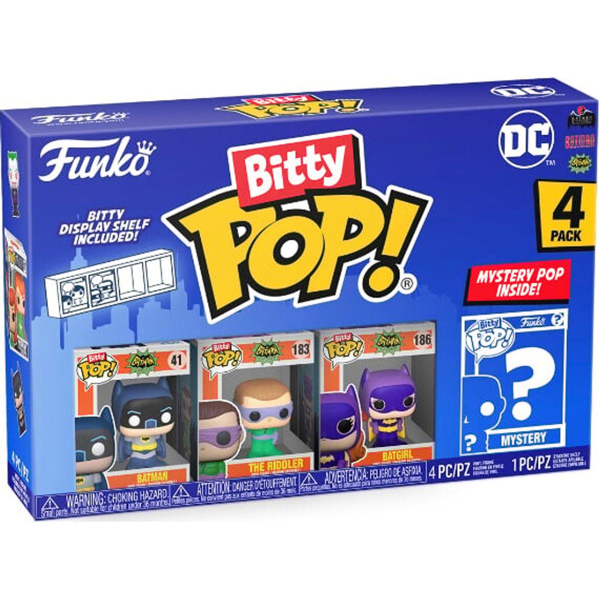 Funko Bitty Pop - Dc - Batman Adam West - 4-pak