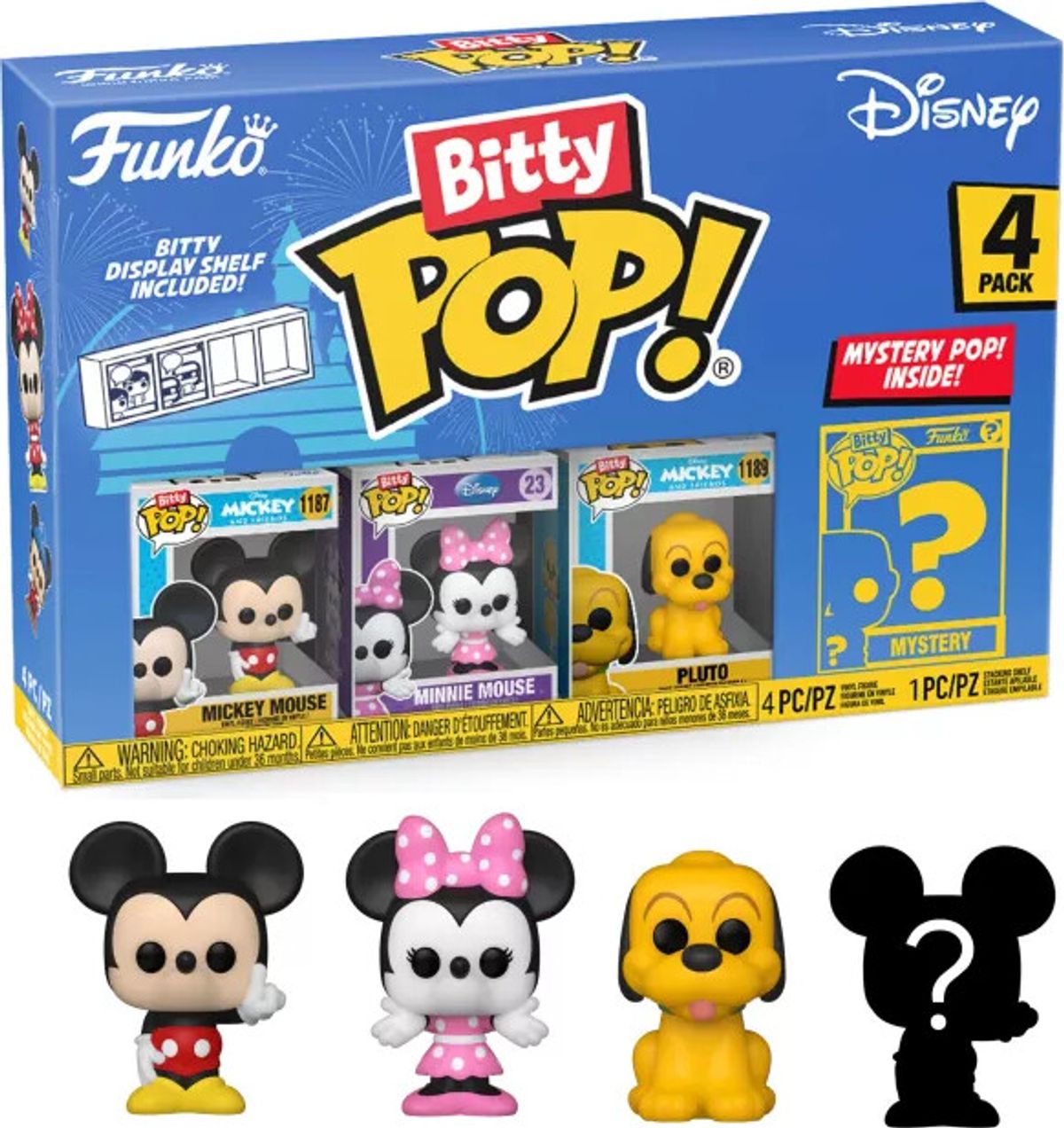 Funko Bitty Pop - Disney - Mickey Mouse - 4-pak