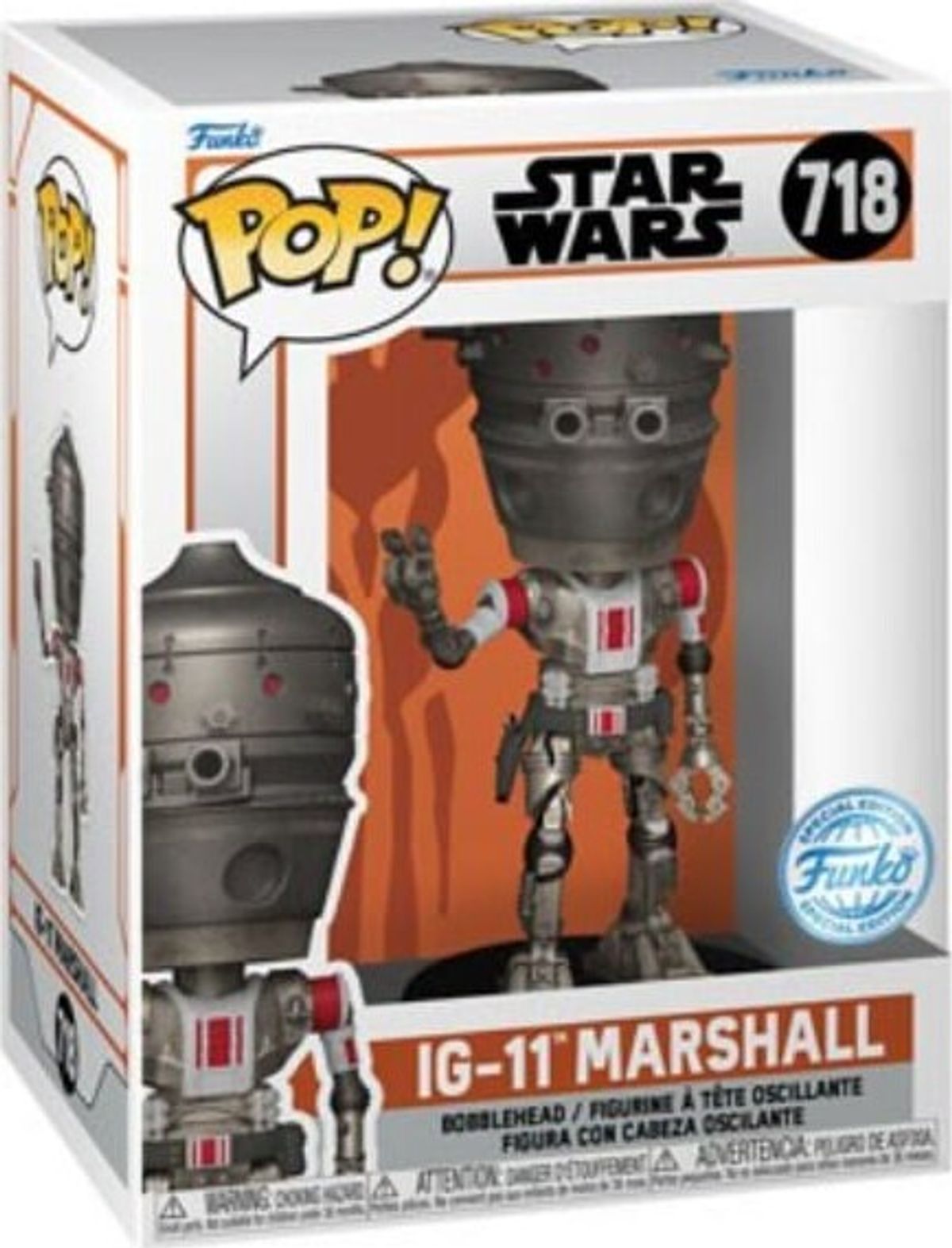 Funko Pop - Star Wars Mandalorian - Ig-11 Marshall Figur - 718