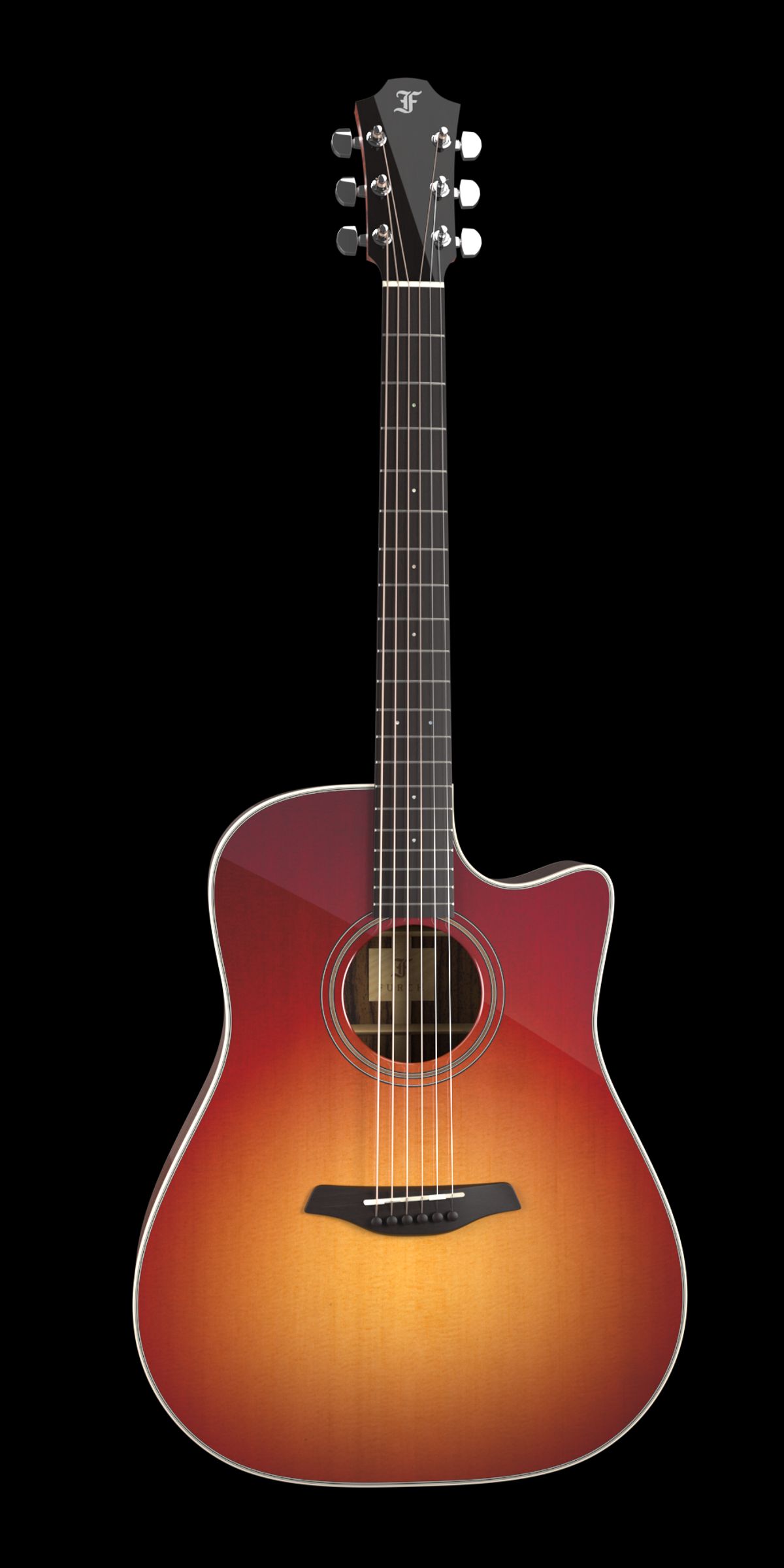 Furch Green Dc-SR Master's Choice Sunburst - Western Guitar med L.R. Baggs SPE Pickup og Hiscox case