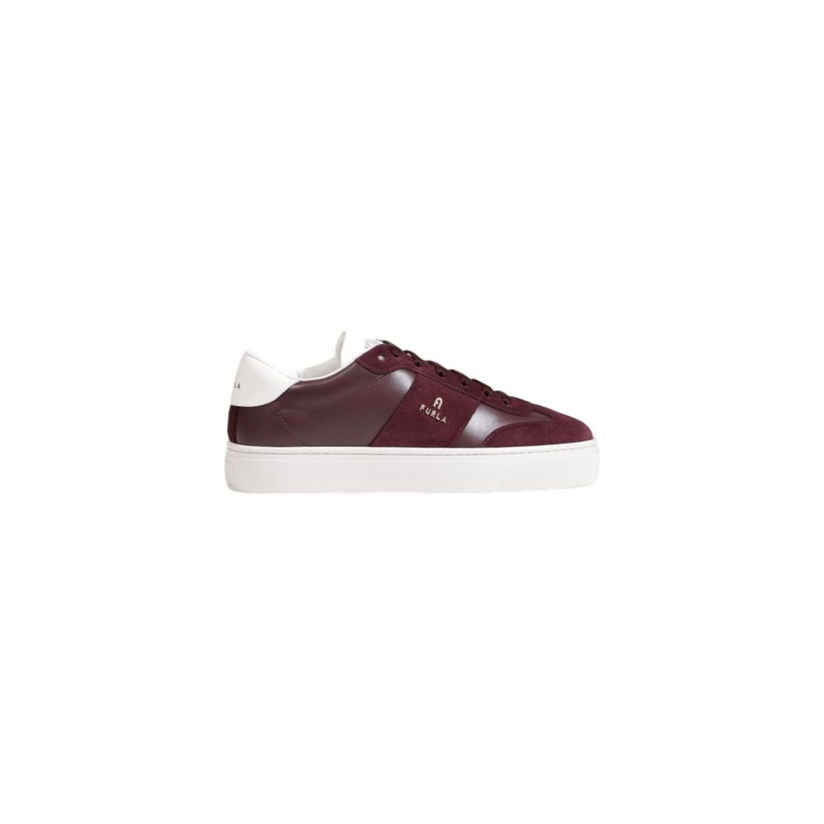 Furla Bordeaux Leather Sneakers