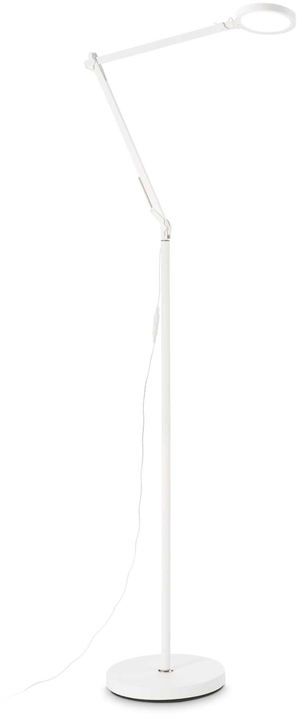 Futura, Gulvlampe, LED 10W, LED, hvid/aluminium, aluminium, metal, plast, L670xH1450xB250mm