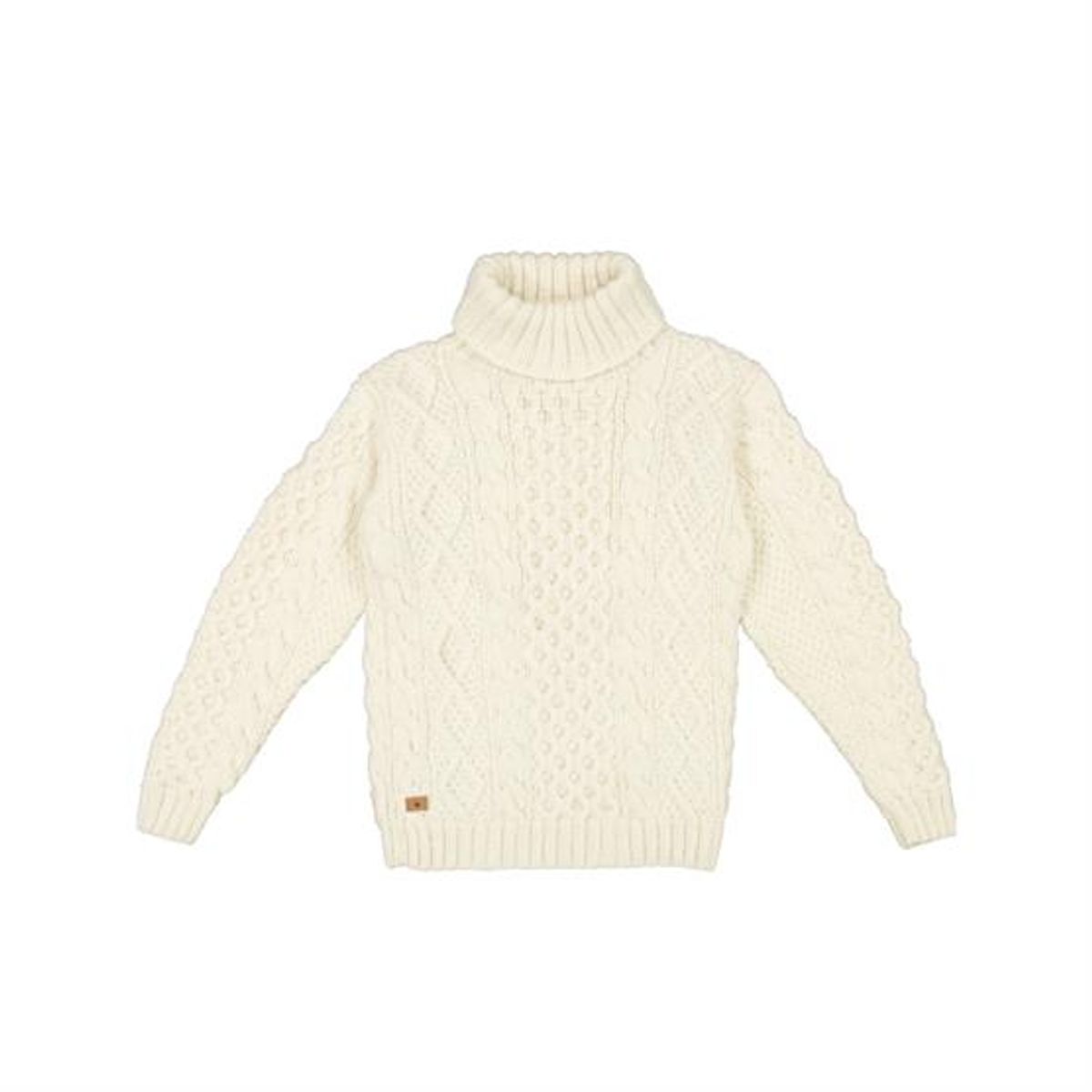 Fuza Wool Ladies Princess Sweater, White