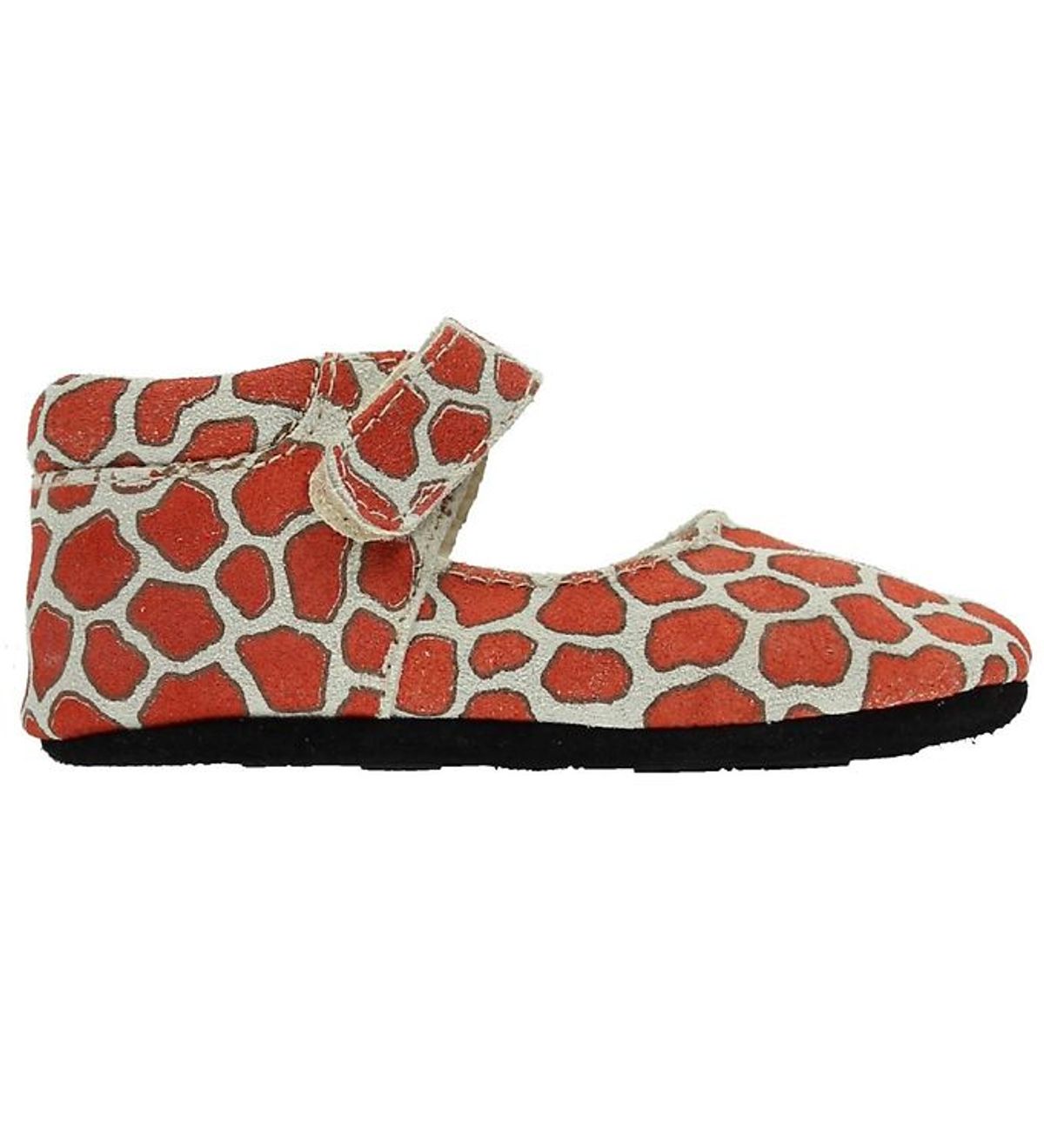 Fuzzies Ballerina Hjemmesko - Gry - Girafprint