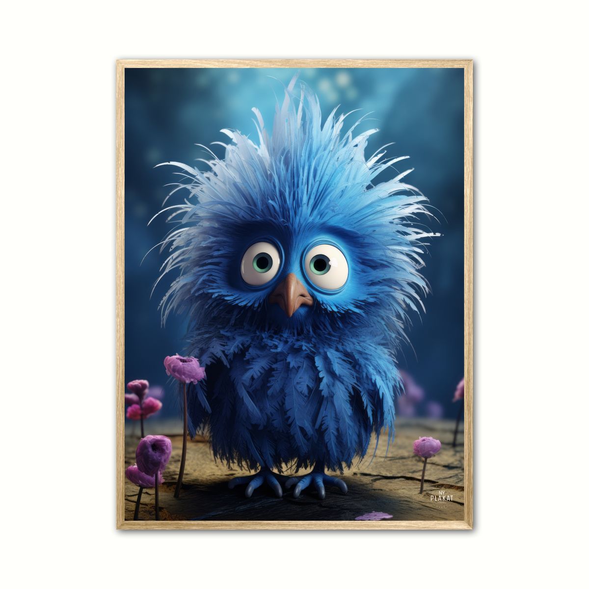 Fuzzywhisk - Fantasivsen plakat 30 x 40 cm