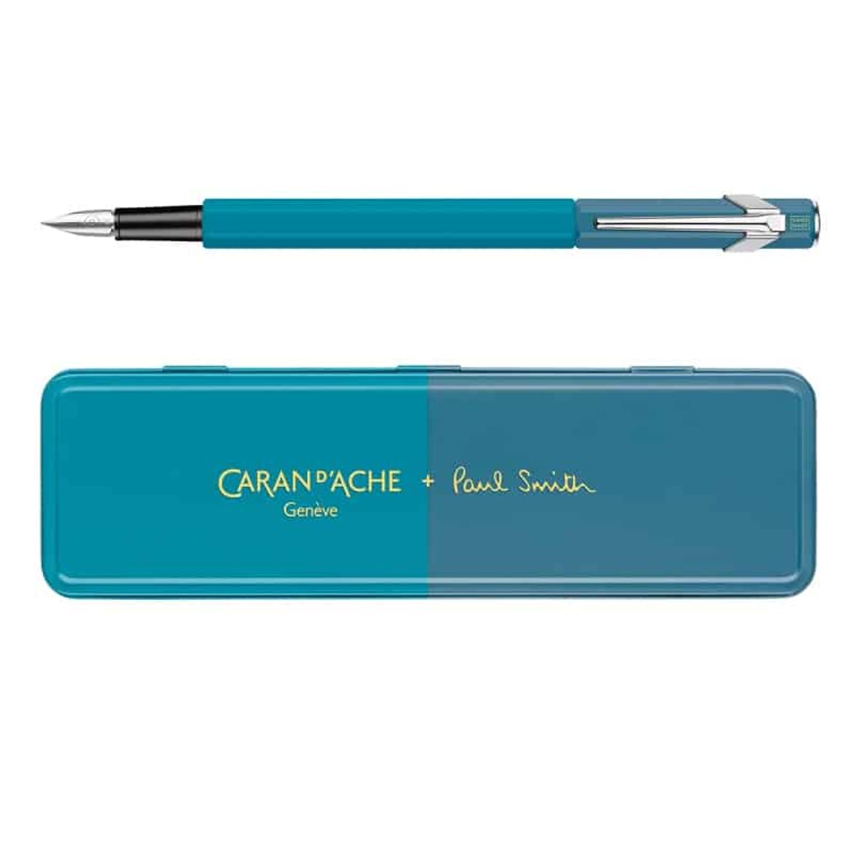 Fyldepen Caran d'Ache Paul Smith Cyan.