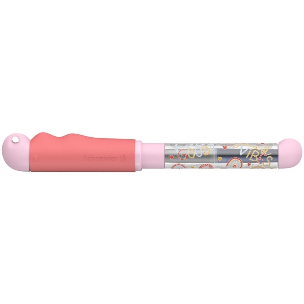 Fyldepen SCHNEIDER Base Kid pink-rød ergonomisk.