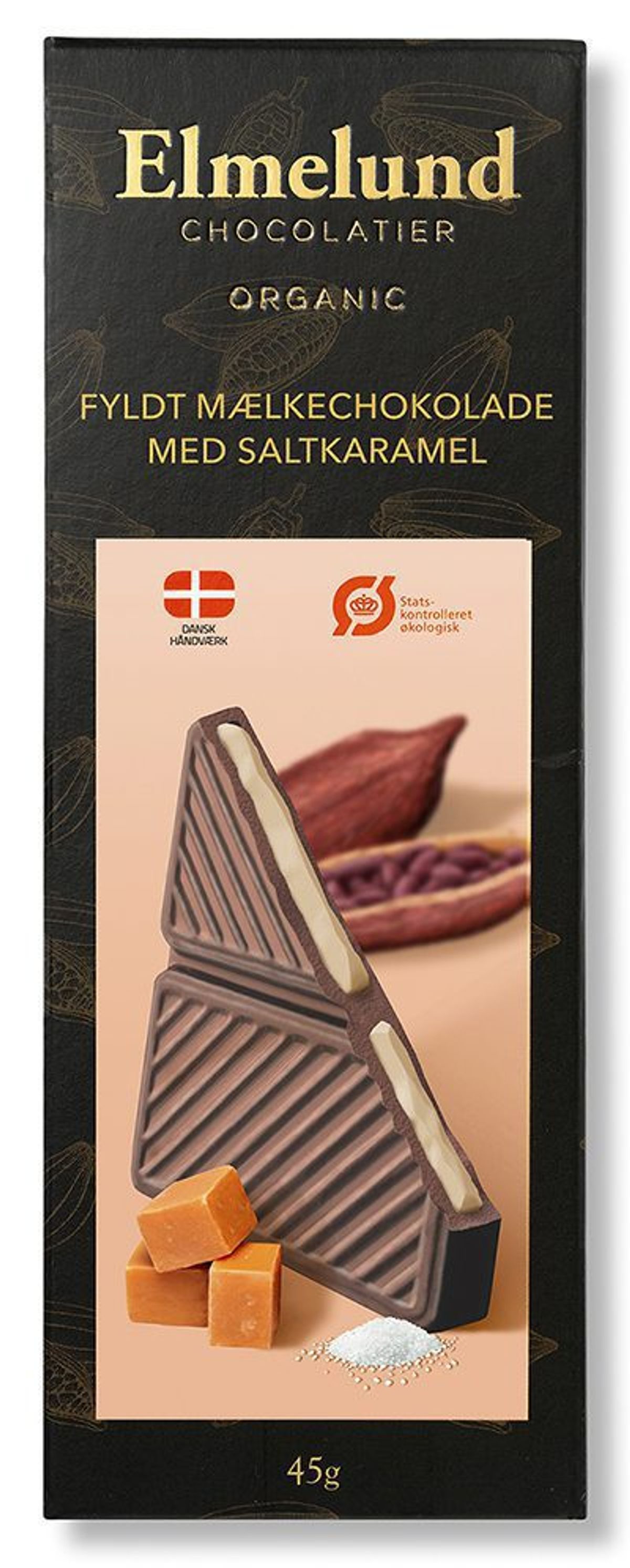 Fyldt Mælkechokolade med Saltkaramel - 45g