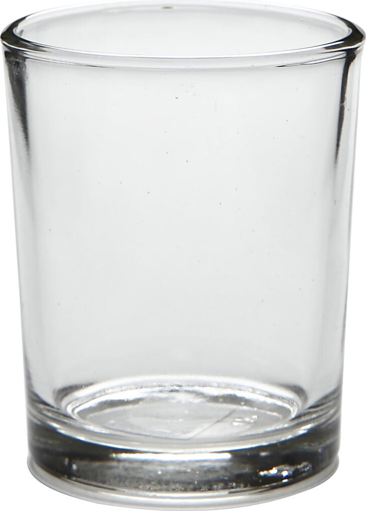 Fyrfadsstager I Glas - H 6,5 Cm - ø 4,5-5,5 Cm - 12 Stk