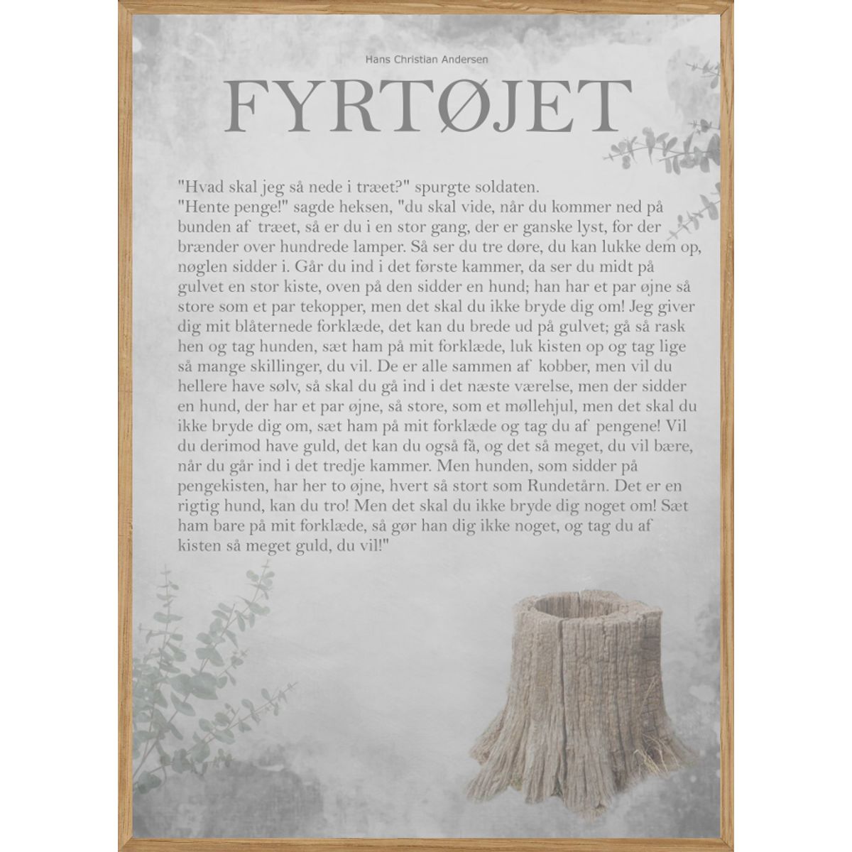 FYRTØJET - THE STORY 30 x 40cm - BØRN > BØRNEPLAKATER - Living Nature