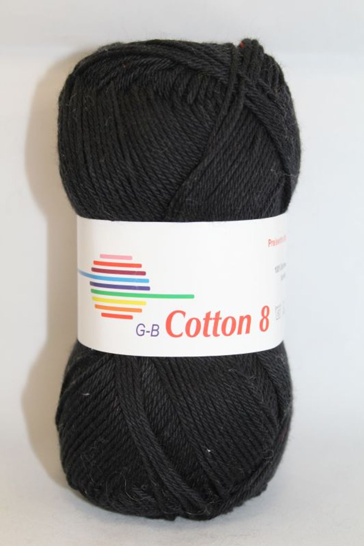 G-B Cotton 8/4 - 1050 Sort, Bomuldsgarn, fra G-B Garn