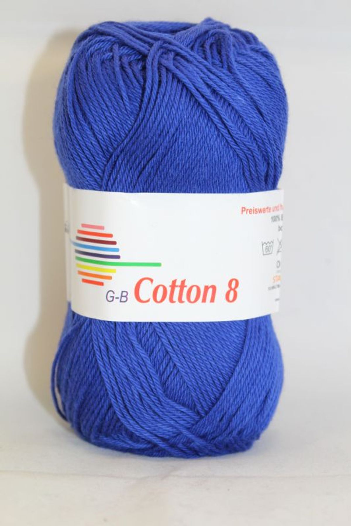 G-B Cotton 8/4 - 1220 Kongeblå, Bomuldsgarn, fra G-B Garn