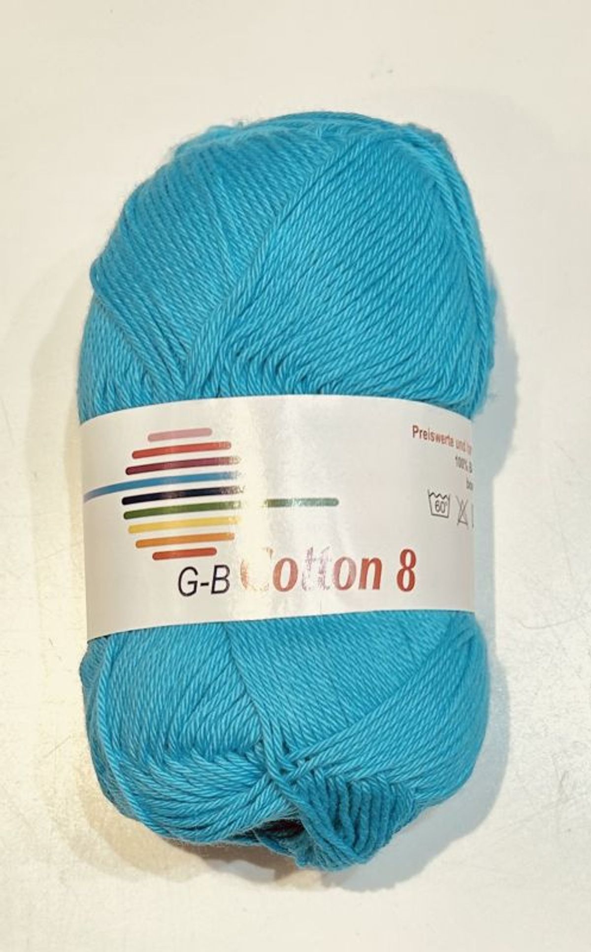 G-B Cotton 8/4 - 1520 Turkis, Bomuldsgarn, fra G-B Garn