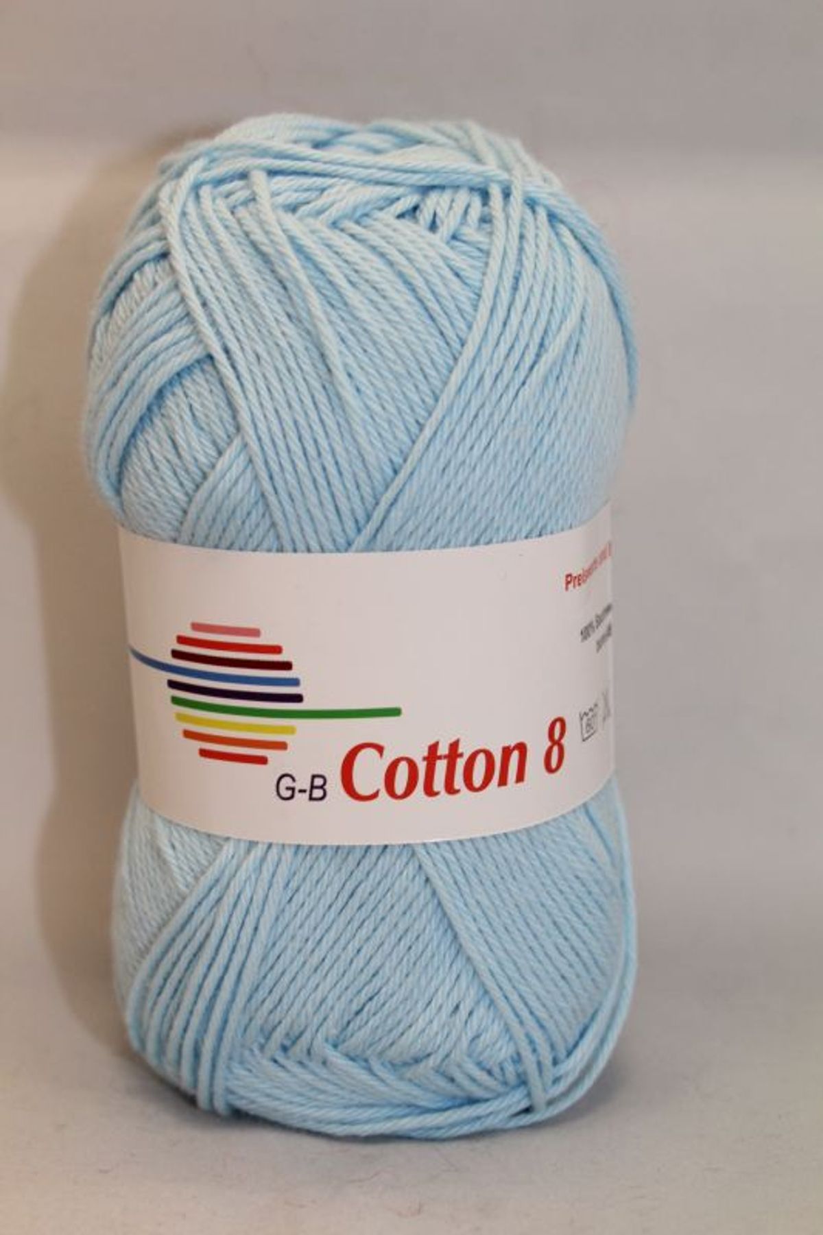 G-B Cotton 8/4 - 1541 Lyseblå, Bomuldsgarn, fra G-B Garn