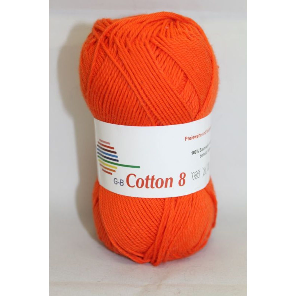 G-B Cotton 8/4 - 1710 Orange, Bomuldsgarn, fra G-B Garn