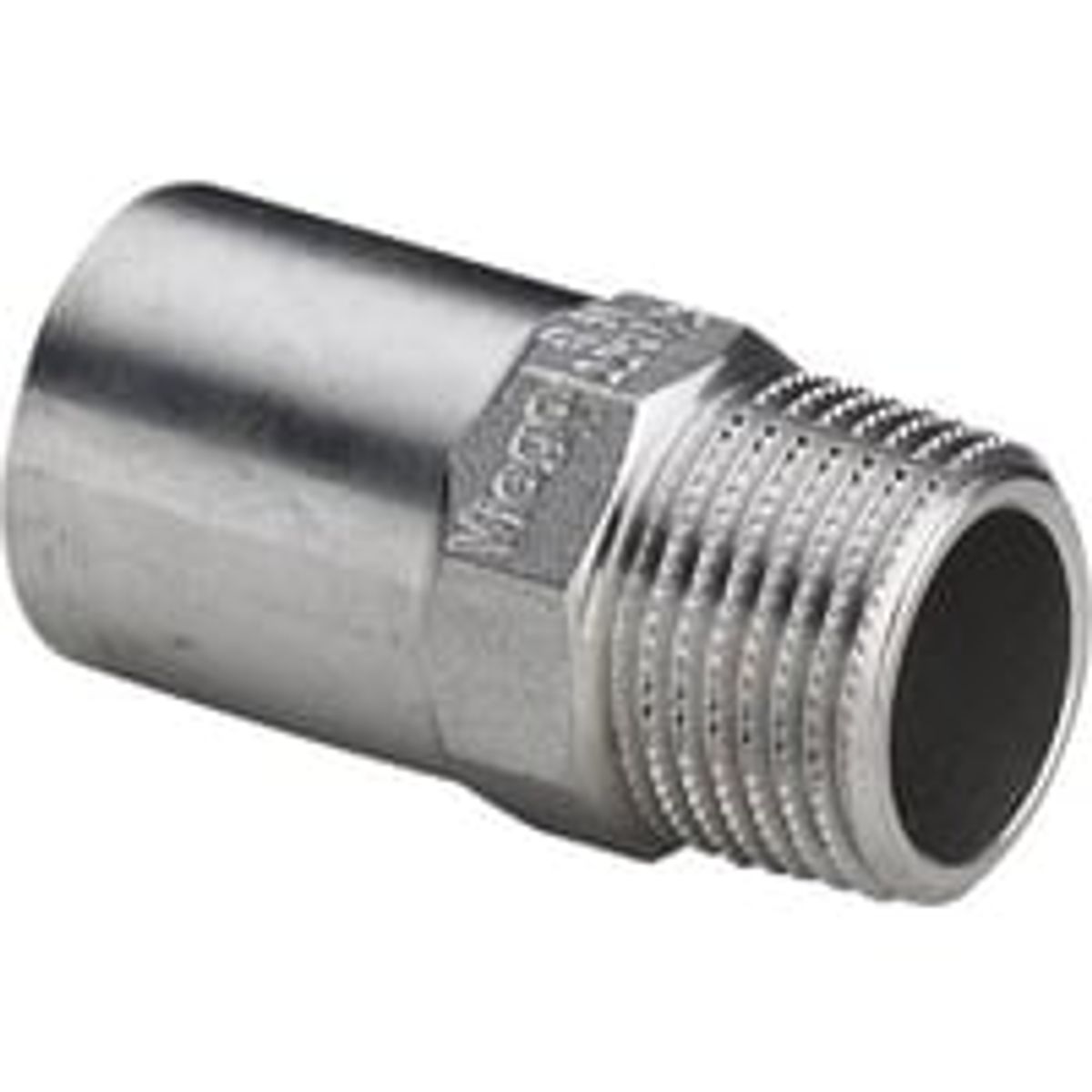 G1 Sanpress Inox, 22 mm x " indstiksovergangsstykke, indstik/nippel (R) - Viega