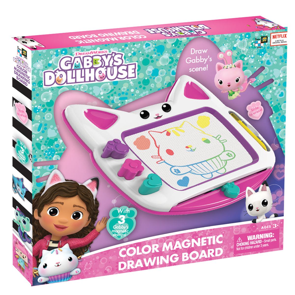 Gabbys Dollhouse - Color Magnetic Doodle Board - Gabbys Dollhouse Cupcake Maker - Legekammeraten.dk