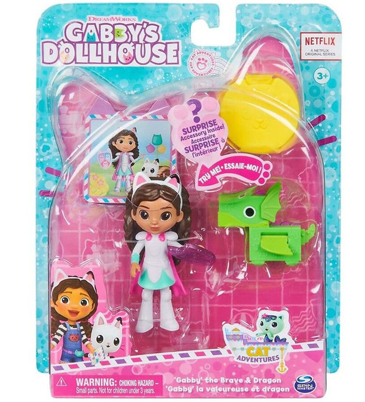 Gabby's Dollhouse Sæt - 6 Dele - Cat-tivity Pack - Knight