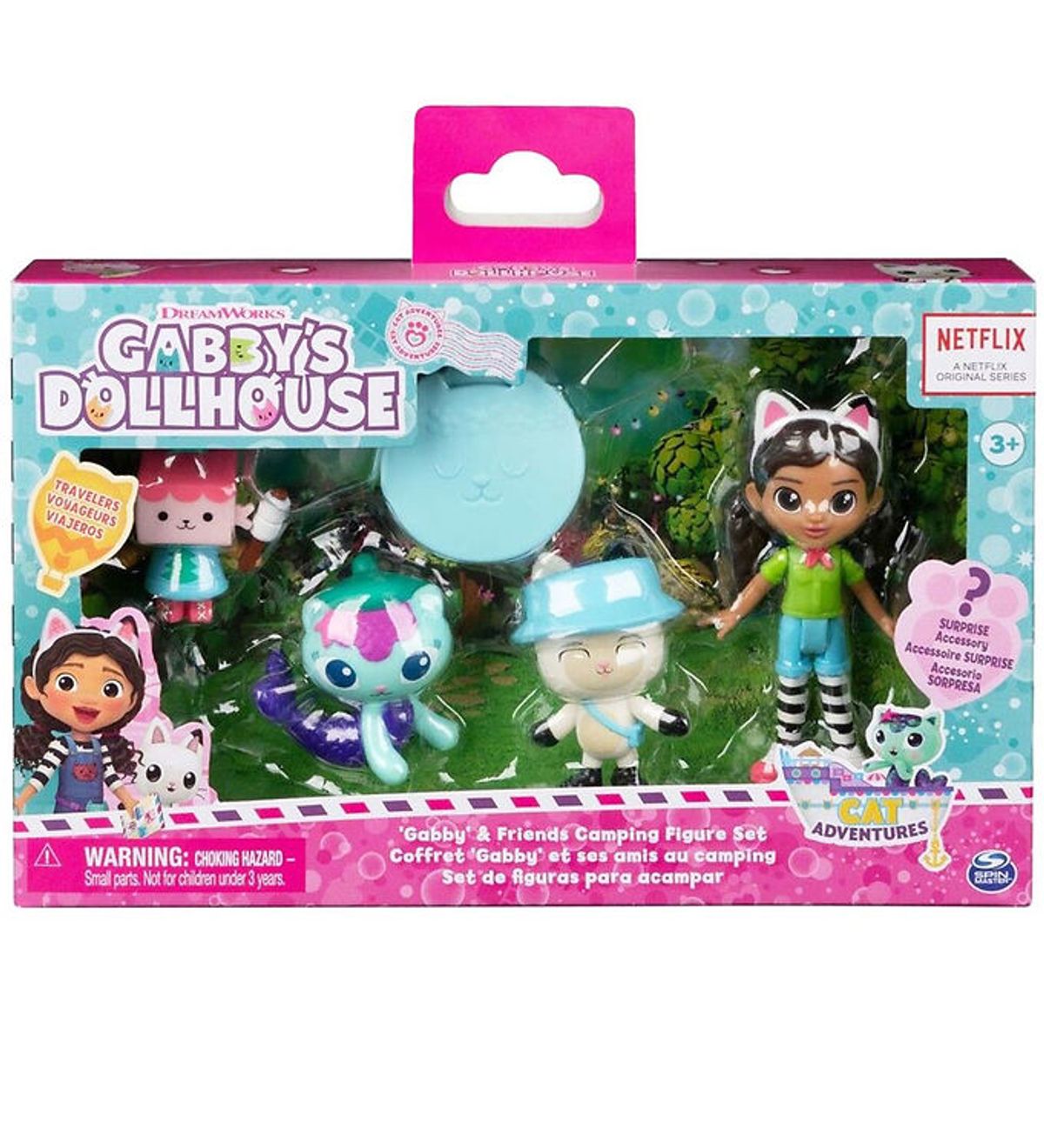 Gabby's Dollhouse Sæt - 6 Dele - Gabby & Friends Camping