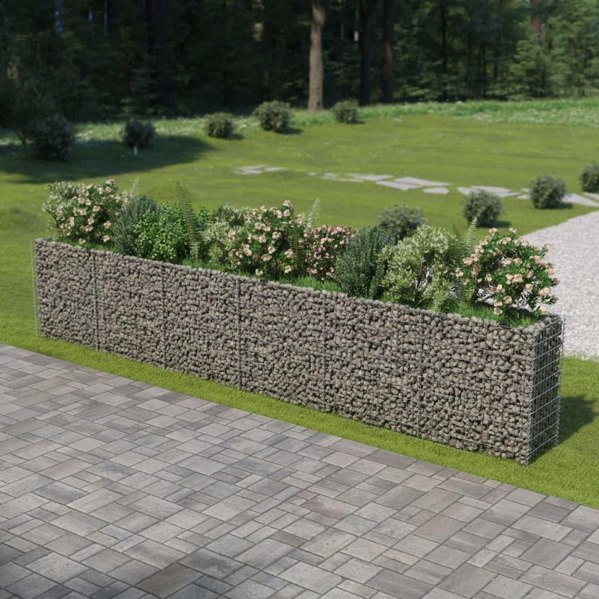 Gabion-højbed 540x50x100 cm galvaniseret stål