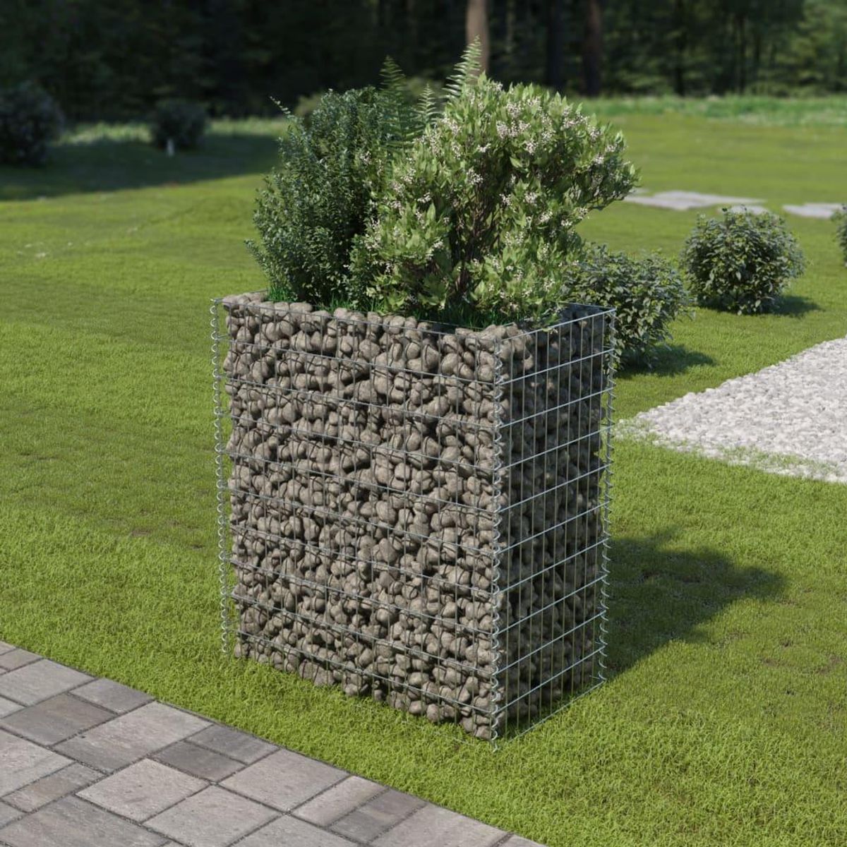 Gabion-højbed 90x50x100 cm galvaniseret stål