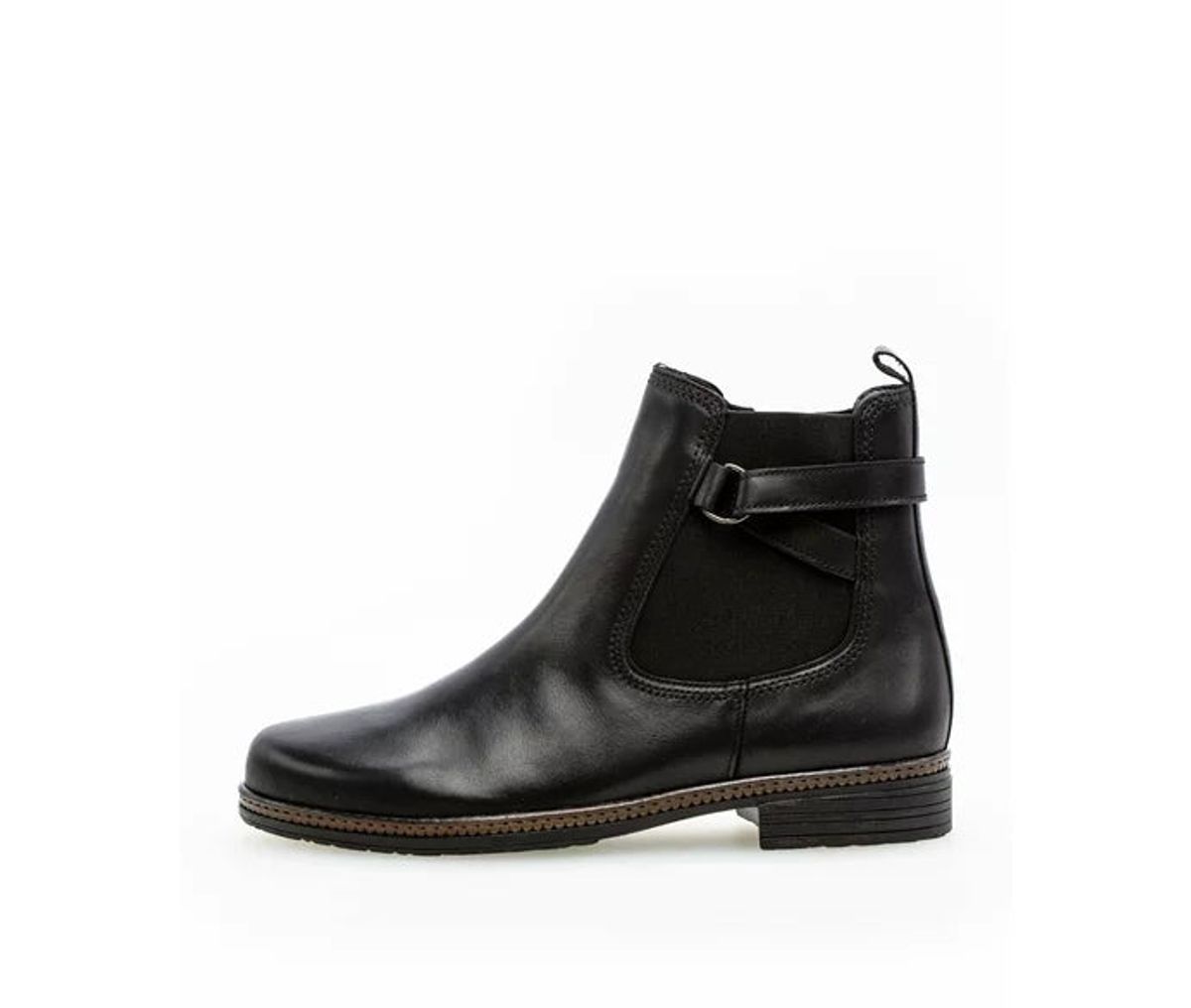 Gabor - Chelsea boot med rem, 52-0911 - Sort - 6