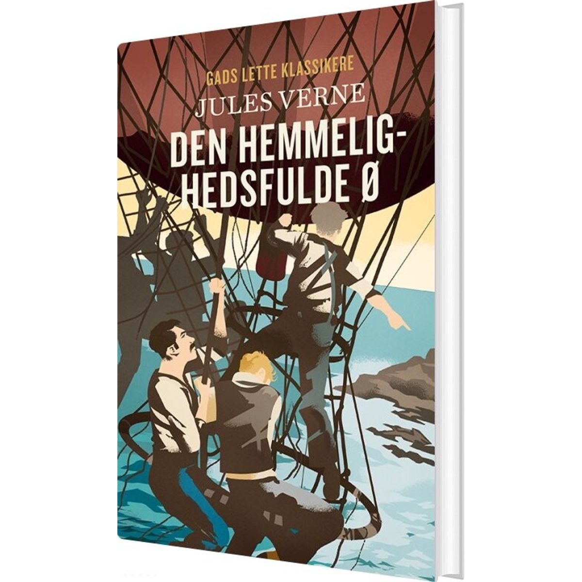 Gads Lette Klassikere: Den Hemmelighedsfulde ø - Jules Verne - Bog