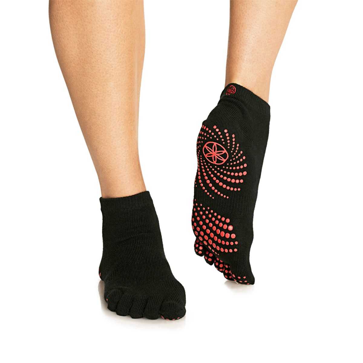 Gaiam Grippy No-Slip Yoga Strømper S/M