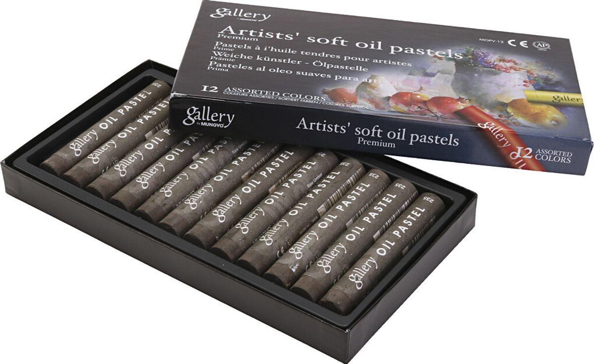 Gallery - Artists Soft Oil Pastels - Oliekridt - Burnt Umber - 12 Stk.