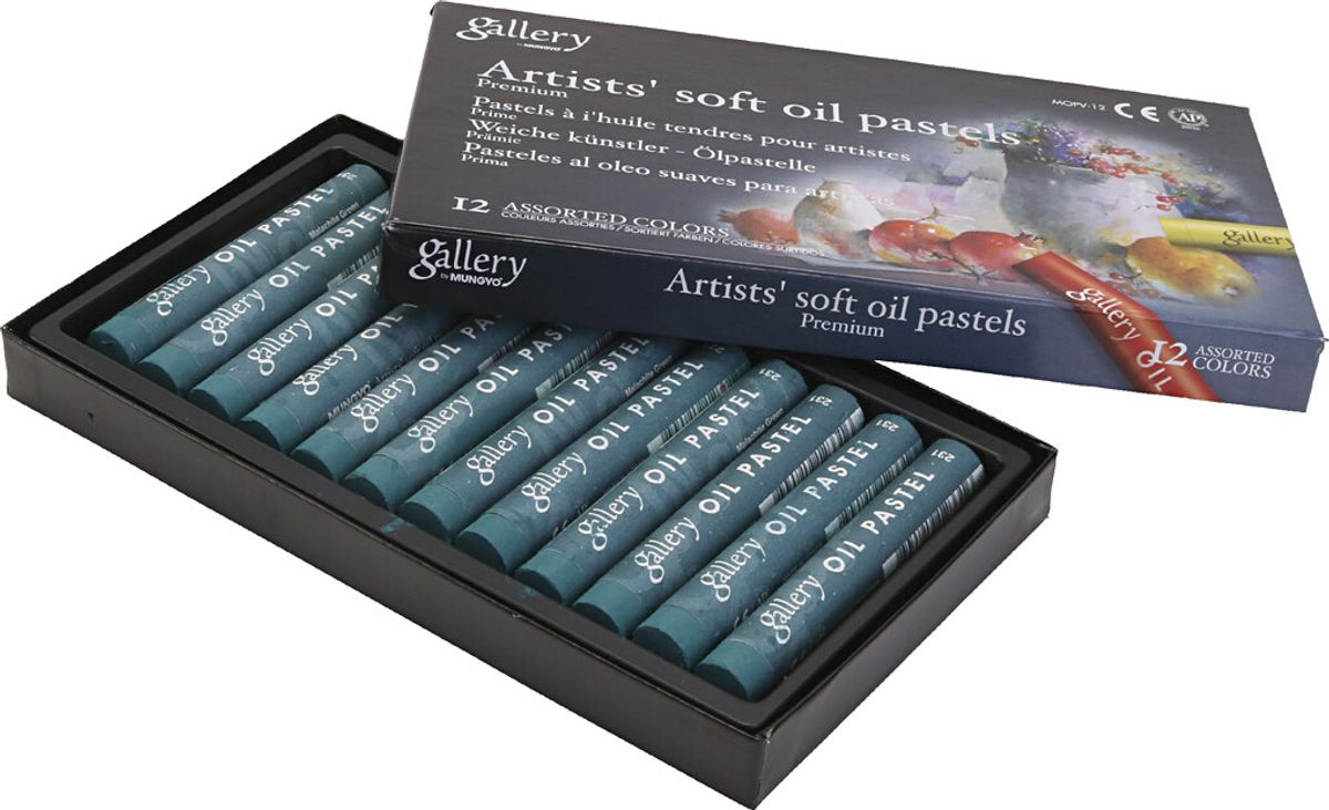 Gallery - Artists Soft Oil Pastels - Oliekridt - Malachite Green - 12 Stk.