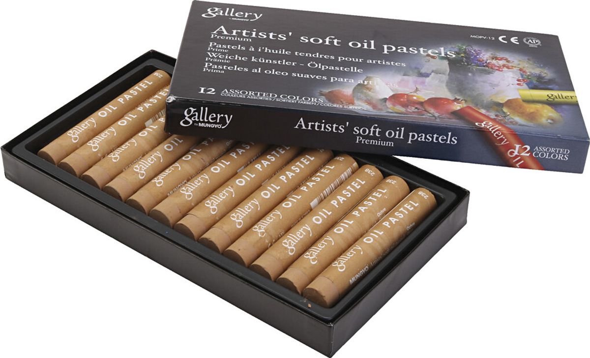 Gallery - Artists Soft Oil Pastels - Oliekridt - Okker - 12 Stk.