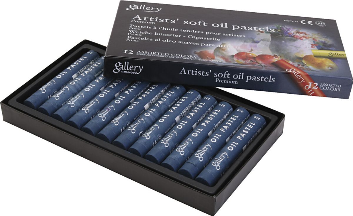 Gallery - Artists Soft Oil Pastels - Oliekridt - Preussen Blå - 12 Stk.