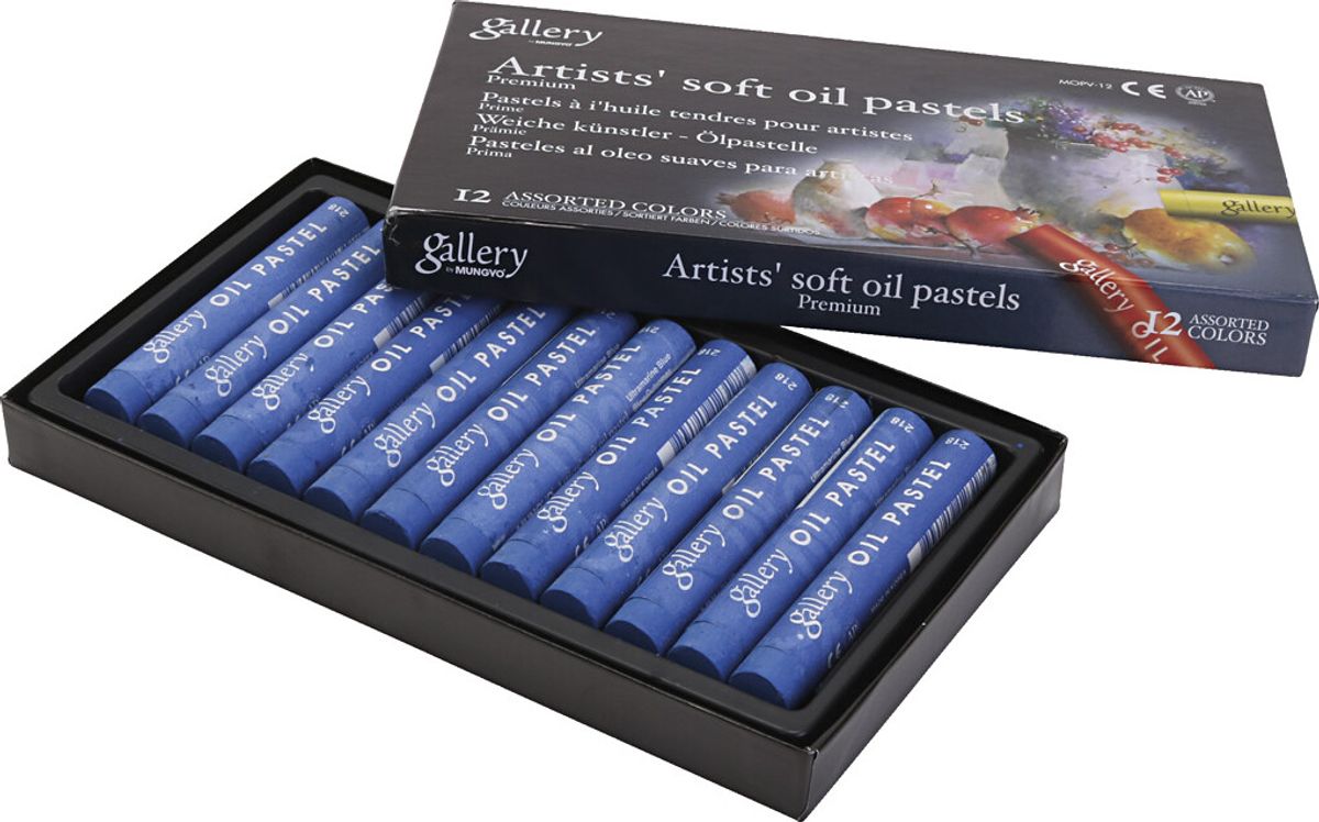 Gallery - Artists Soft Oil Pastels - Oliekridt - Ultra Marine - 12 Stk.