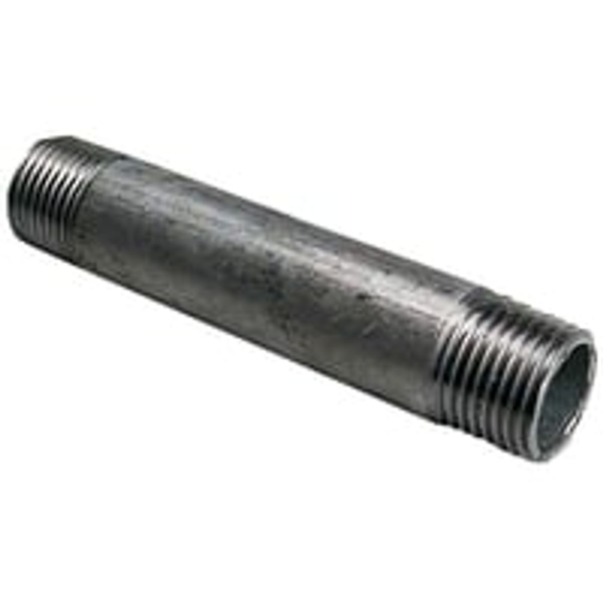 Galvaniseret nippelrr, ?1" x ?1", 100 mm lang