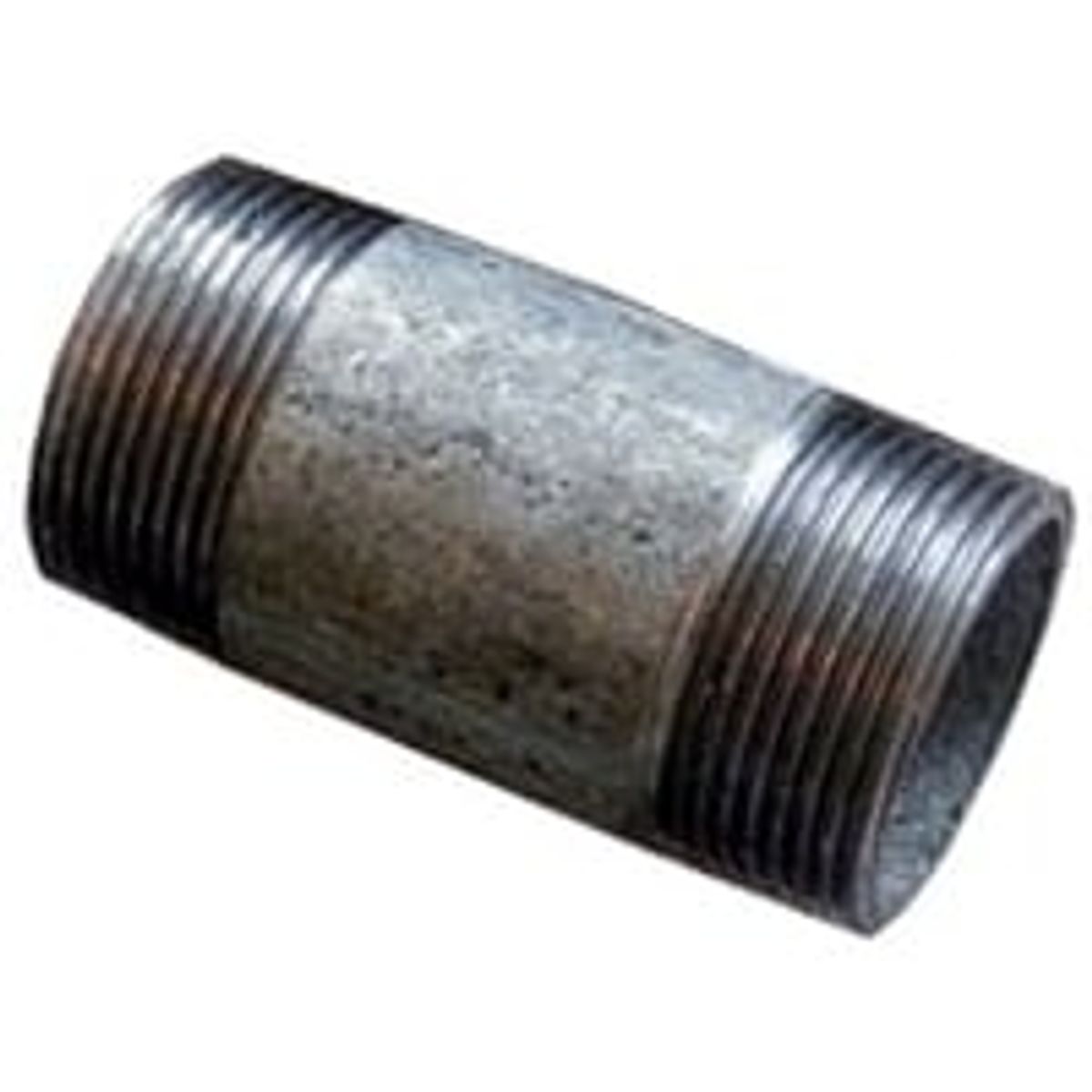 Galvaniseret nippelrr, ?1" x ?1", 50 mm lang