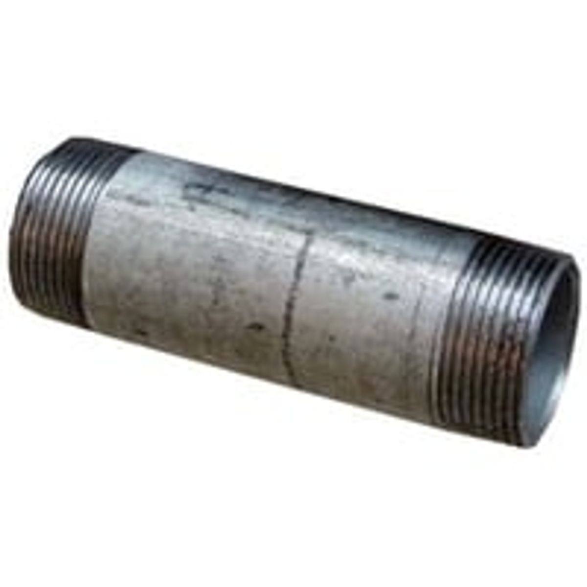 Galvaniseret nippelrr, ?1" x ?1", 90 mm lang