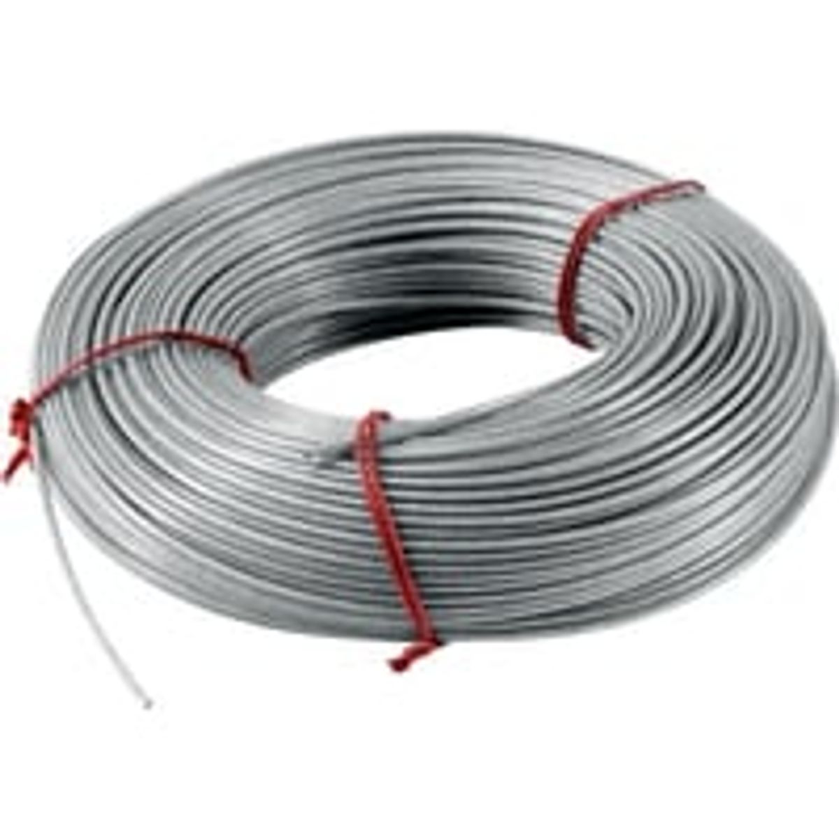 Galvaniseret stlwire med fiberkerne, 4,0 mm, brudstyrke 9,40kN (958 kg) - pr. meter