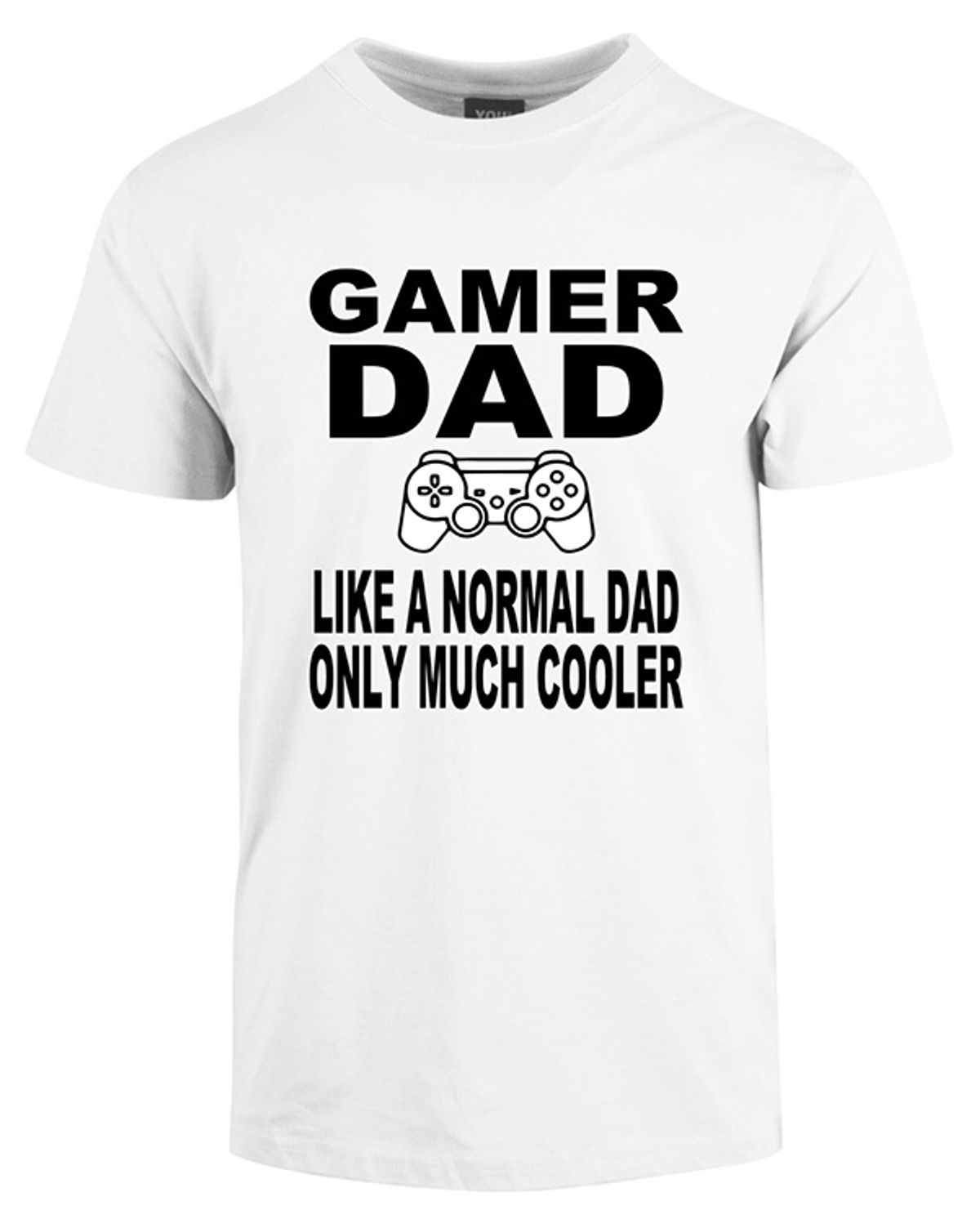 Gamer dad t-shirt - Hvid