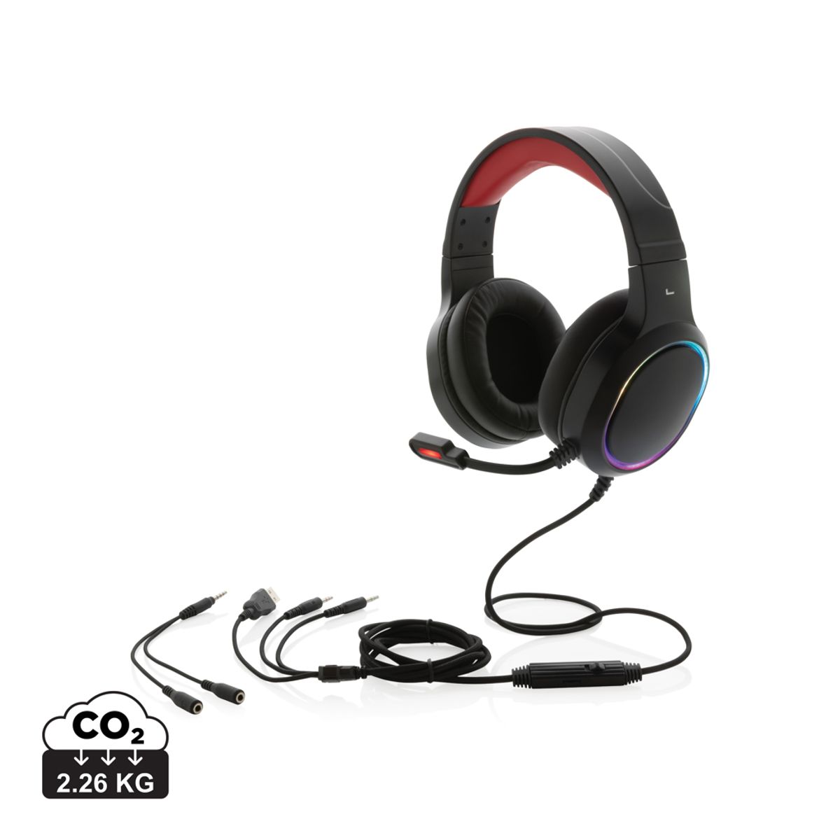 Gaming Hero - RGB Spille Headset, Sort